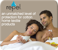 Repel, protection for cotton home textiles